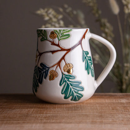 Tall Oak Branch Mug #1 [18oz]