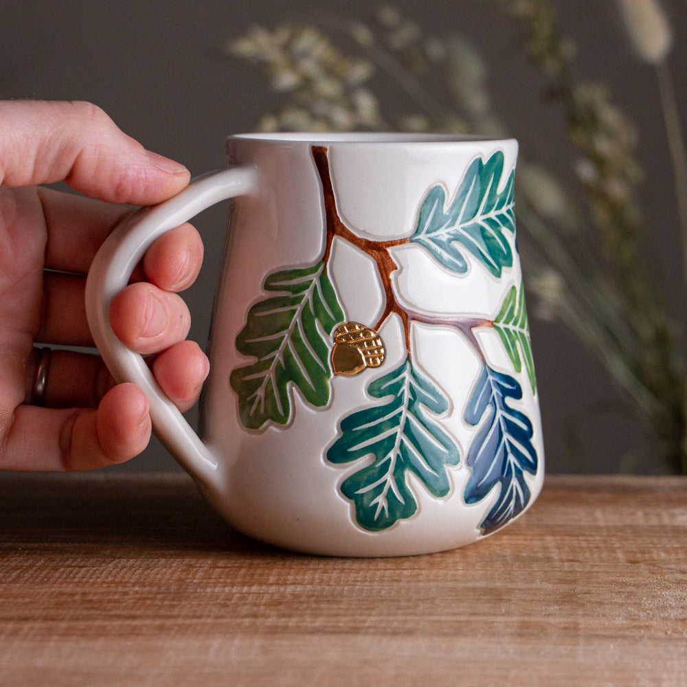 Tall Oak Branch Mug #1 [18oz]