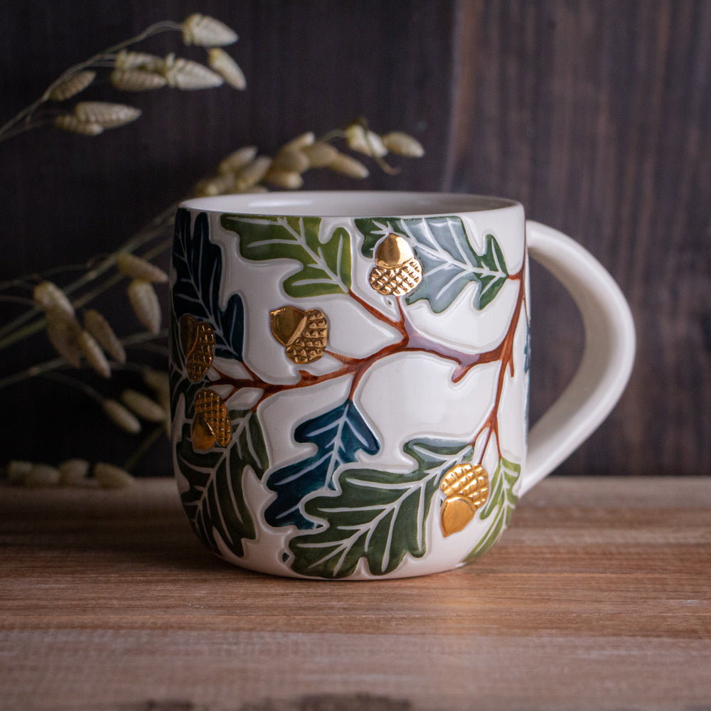 Oak Branch Mug 14-15oz