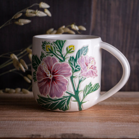 Hibiscus Botanic Mug