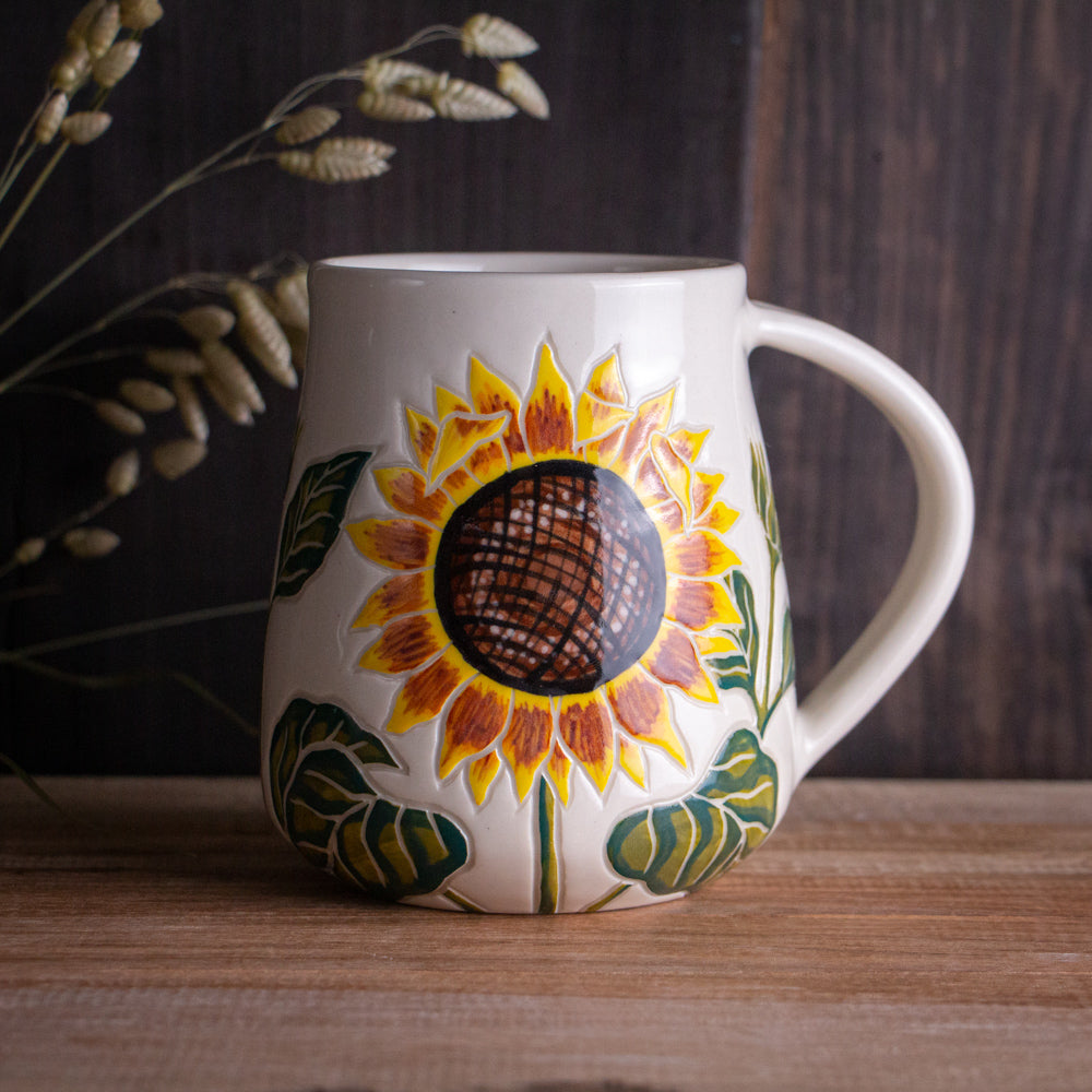 Tall Sunflower Mug [20oz]