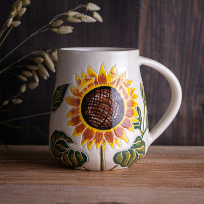 Tall Sunflower Mug [20oz]