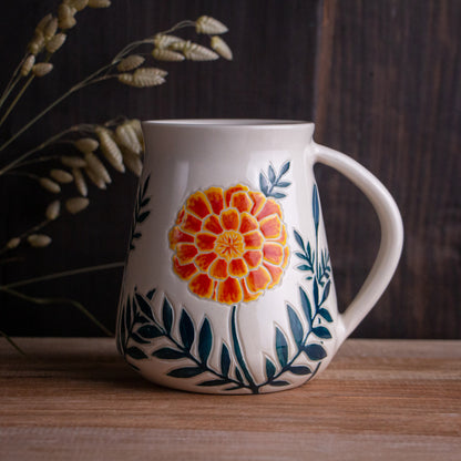 Tall Marigold Mug #1 [18oz]