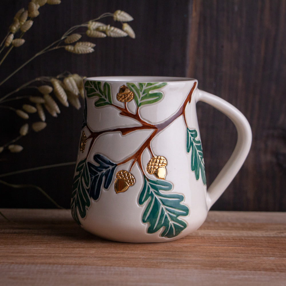 Tall Oak Branch Mug #1 [18oz]