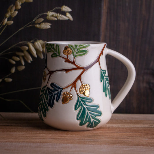 Tall Oak Branch Mug #1 [18oz]