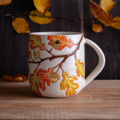 Autumn Oak Branch Mug
