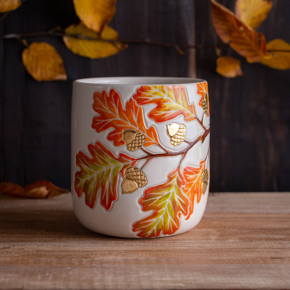 Autumn Oak Branch Mug