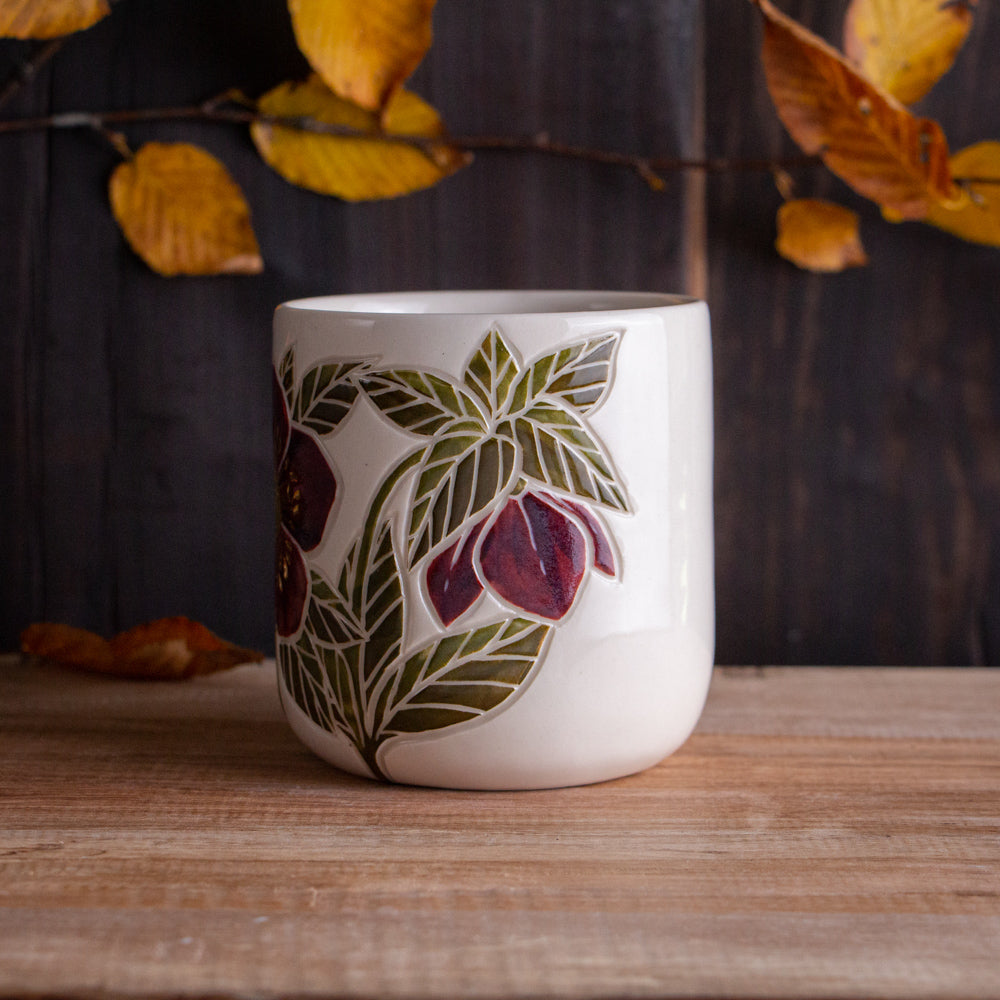 "Anna's Red" Hellebore Mug