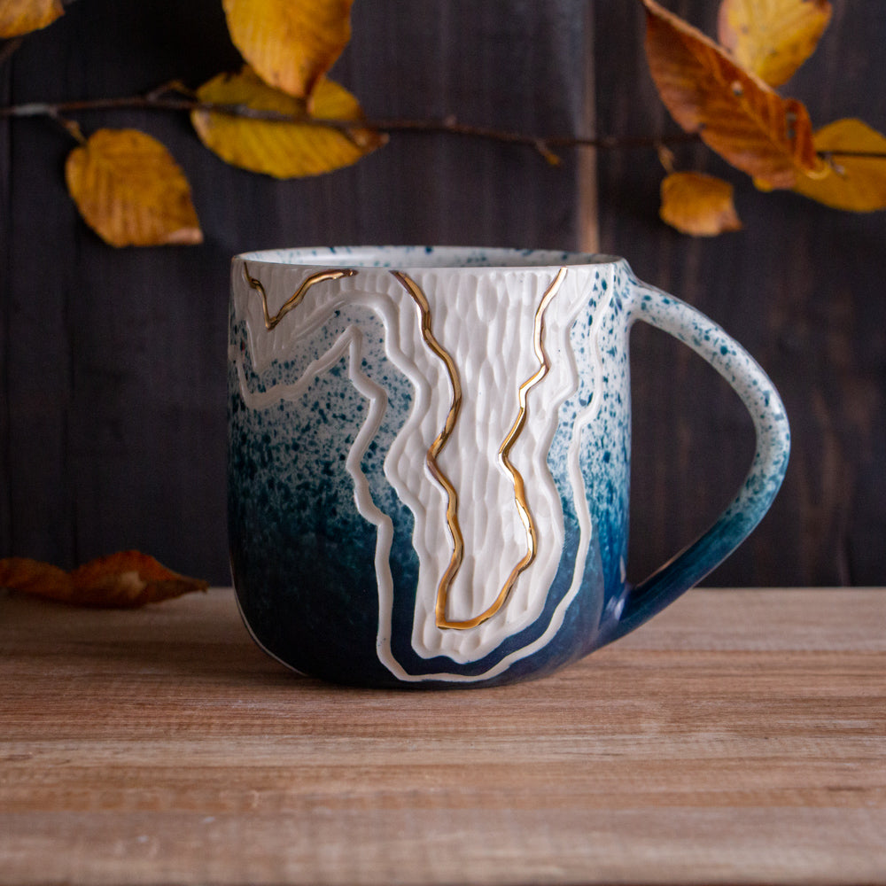 Teal Fade Trail Mug 16-17oz
