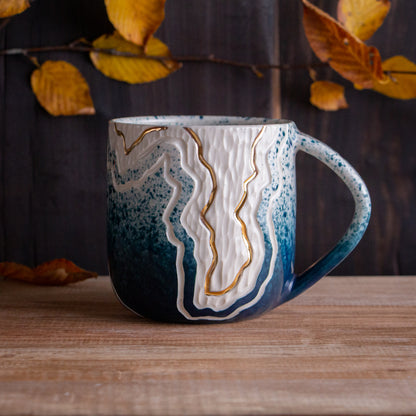 Teal Fade Trail Mug 16-17oz