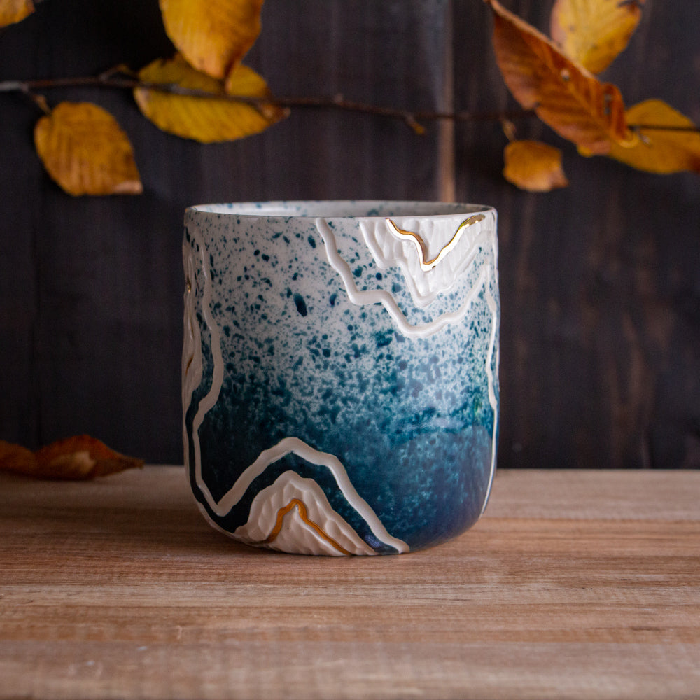 Teal Fade Trail Mug 16-17oz