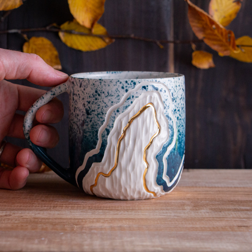 Teal Fade Trail Mug 16-17oz