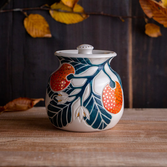 Clementine Lidded Jar