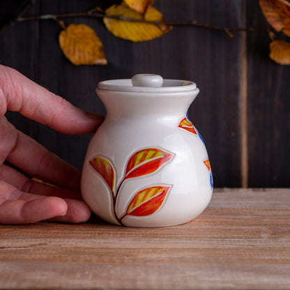Autumn Blueberry Lidded Jar