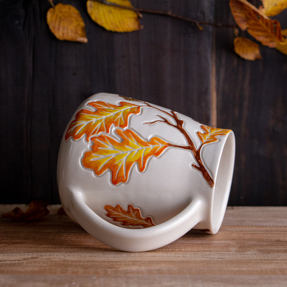 Tall Autumn Oak Branch Mug #1 [20oz]