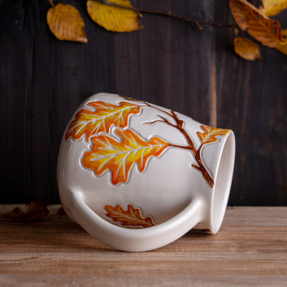 Tall Autumn Oak Branch Mug #1 [20oz]