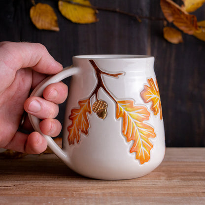 Tall Autumn Oak Branch Mug #3 [20oz]