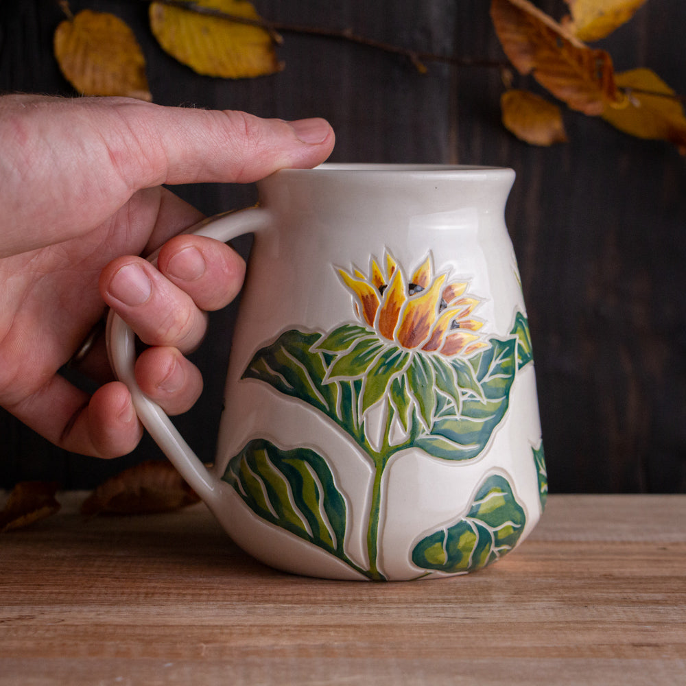Tall Sunflower Mug #1 [21oz]