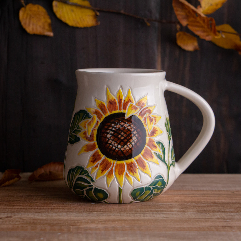 Tall Sunflower Mug #2 [17oz]