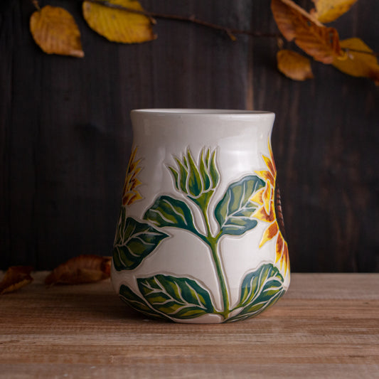 Tall Sunflower Mug #2 [17oz]