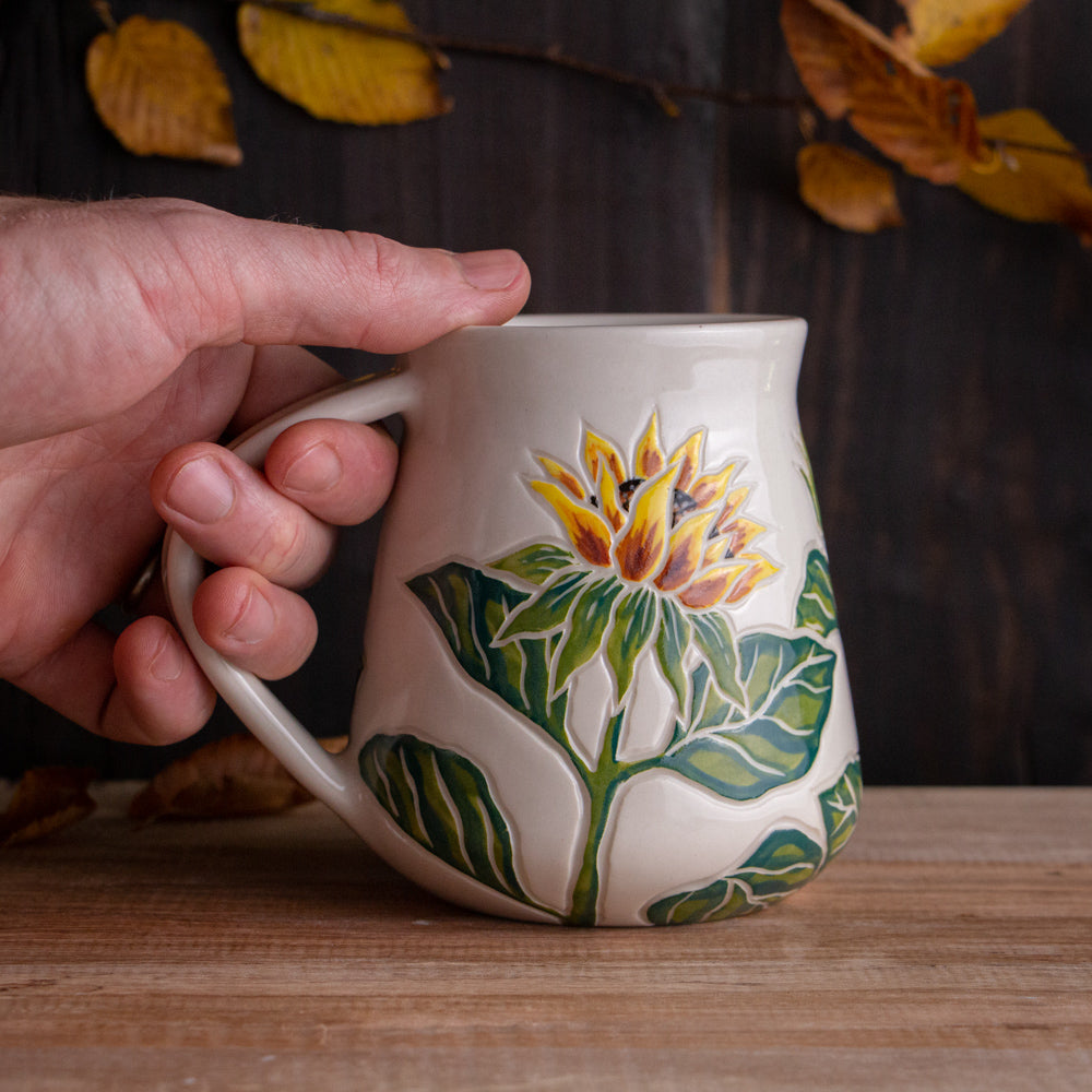 Tall Sunflower Mug #2 [17oz]