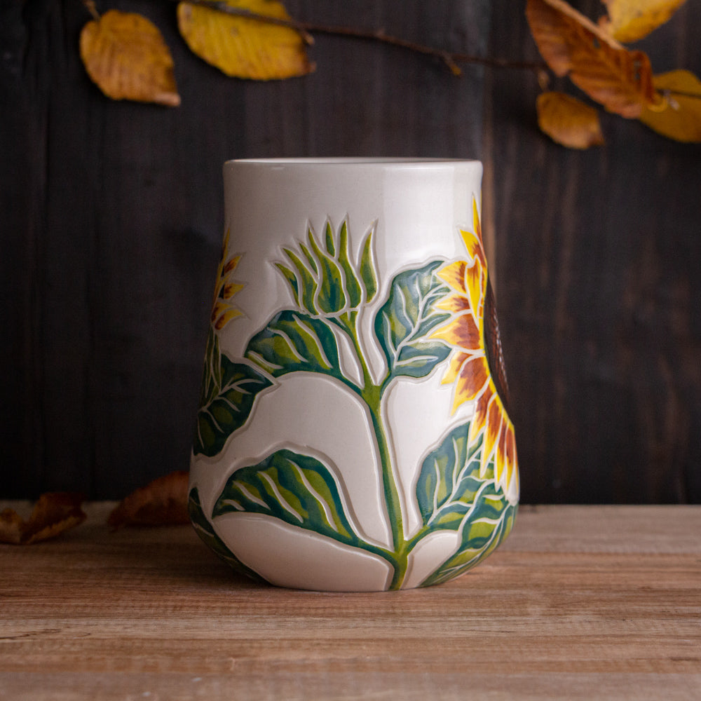 Tall Sunflower Mug #4 [21oz]