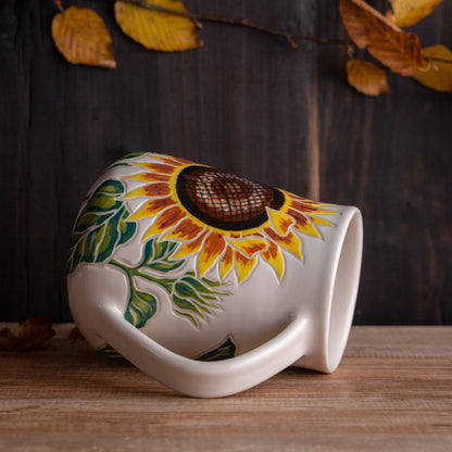 Tall Sunflower Mug #4 [21oz]