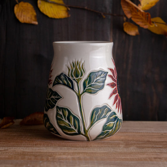 Tall Dark Sunflower Mug #1 [20oz]