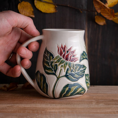 Tall Dark Sunflower Mug #1 [20oz]