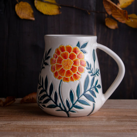 Tall Marigold Mug #2 [20oz]