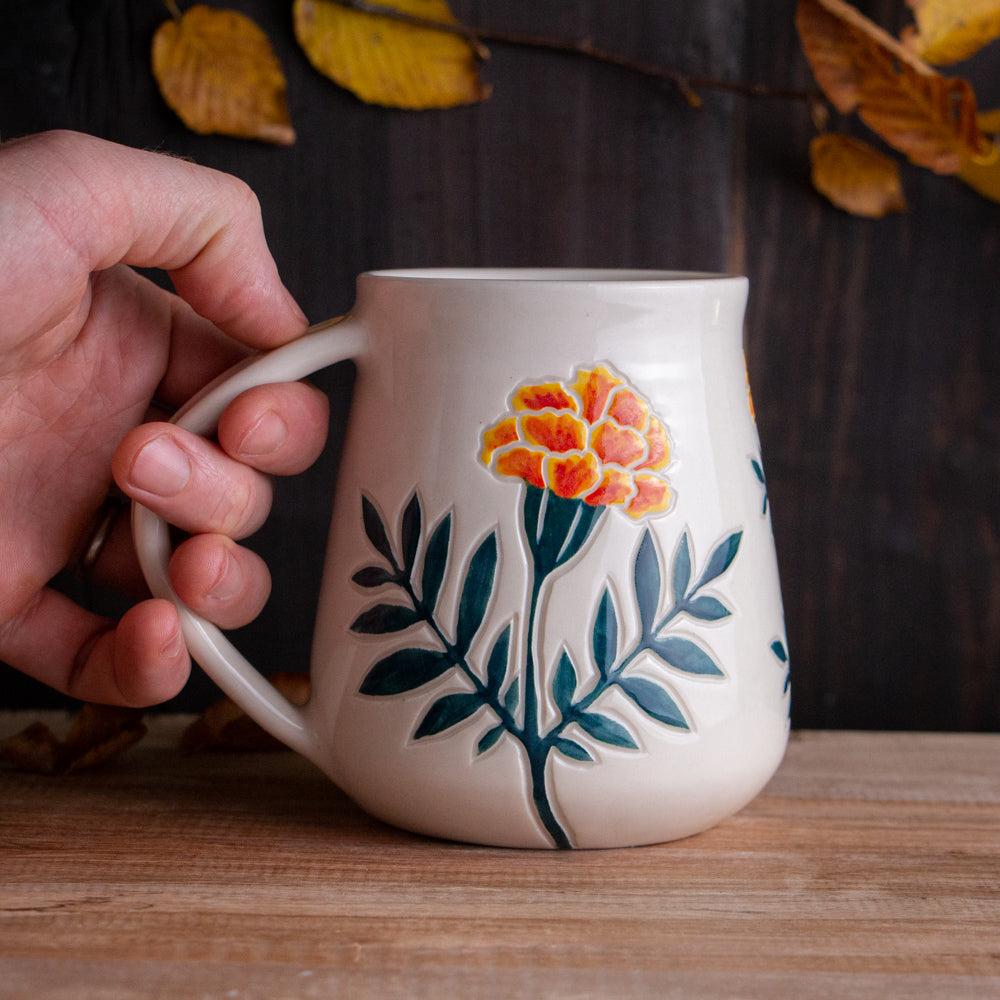 Tall Marigold Mug #3 [20oz]