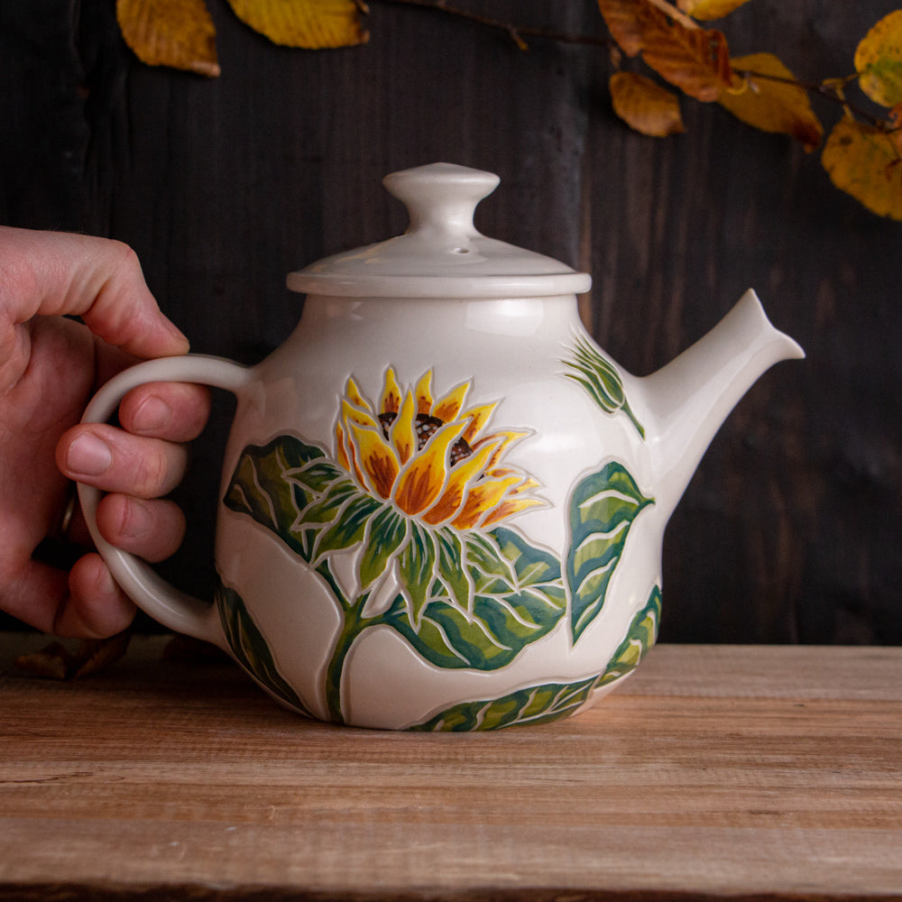 Sunflower Botanic Teapot
