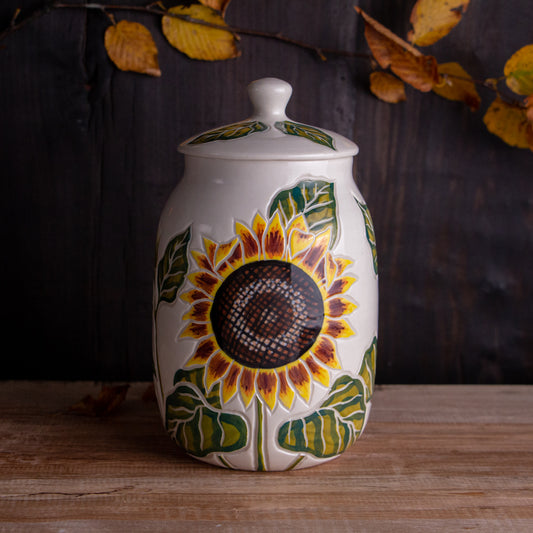 Sunflower Jar / Canister