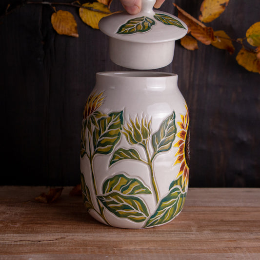Sunflower Jar / Canister