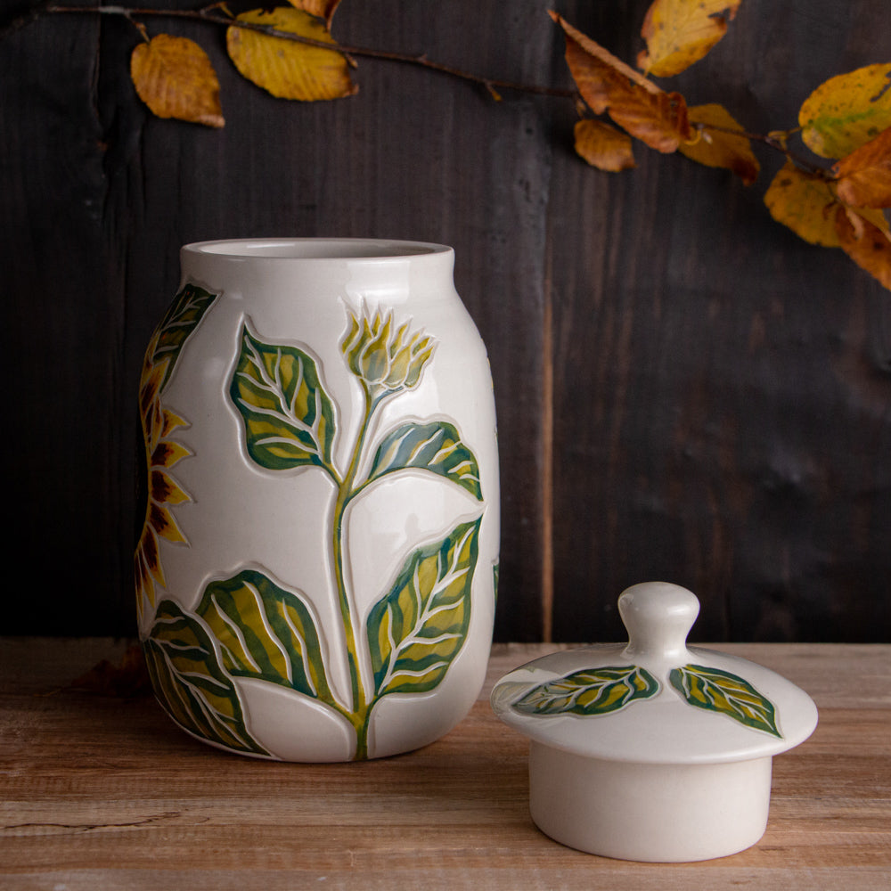 Sunflower Jar / Canister