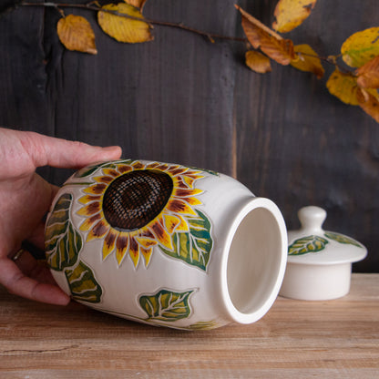 Sunflower Jar / Canister