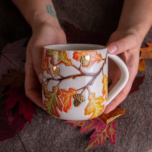Autumn Oak Branch Mug