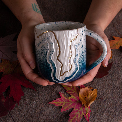 Teal Fade Trail Mug 16-17oz