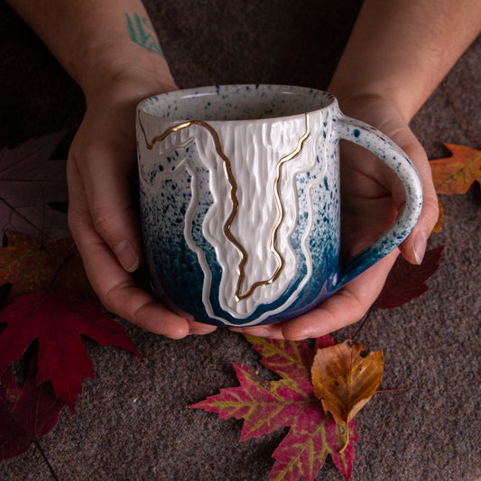 Teal Fade Trail Mug 16-17oz