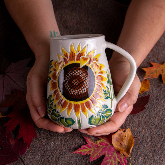 Tall Sunflower Mug #4 [21oz]