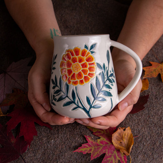 Tall Marigold Mug #3 [20oz]