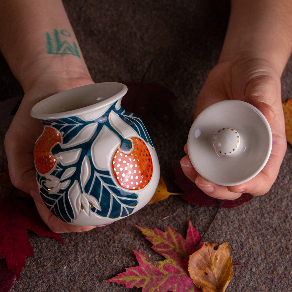 Clementine Lidded Jar