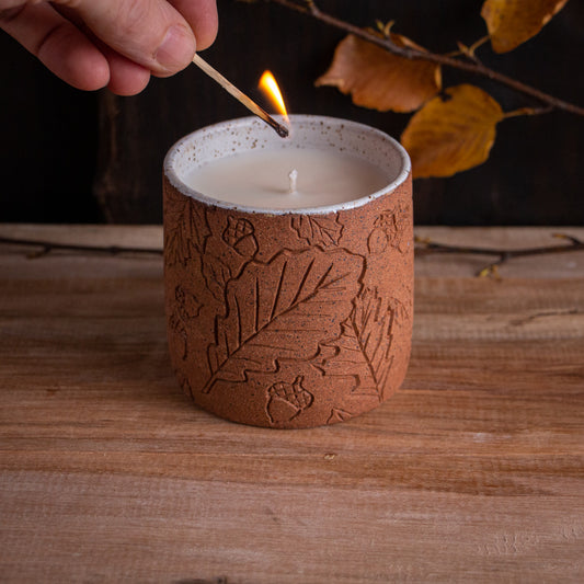 Autumn Oak Soy Candle [Unscented]