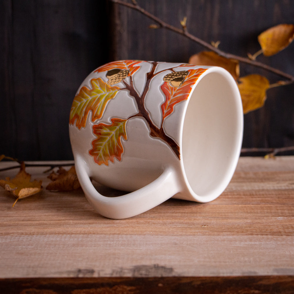 [SECONDS] Autumn Oak Branch Mug [17oz]