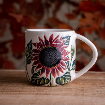 Dark Sunflower Mug
