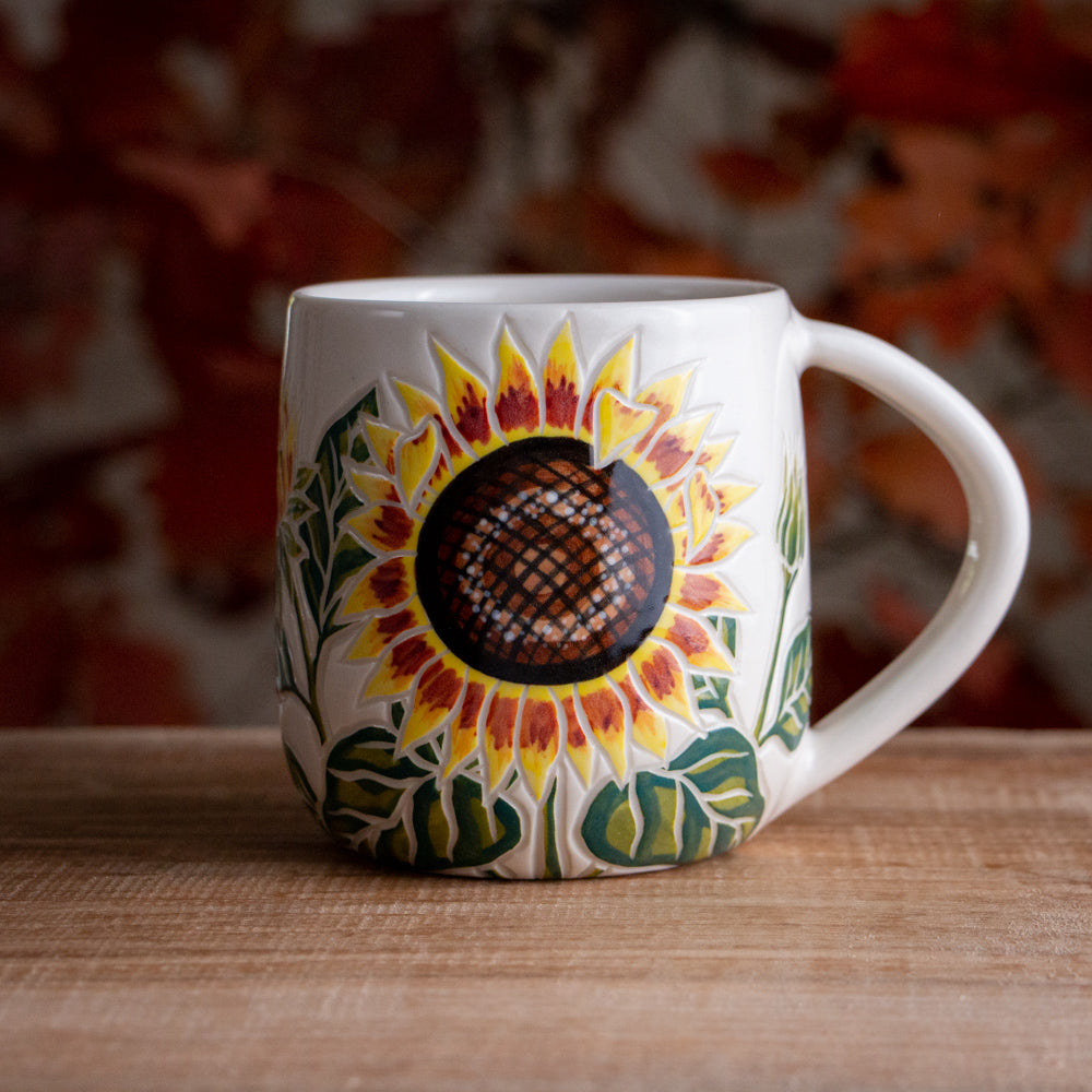 Yellow Sunflower Mug [16-17oz]