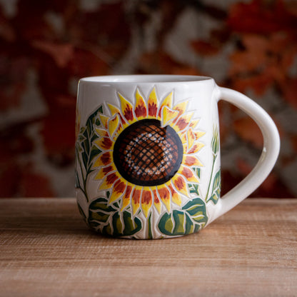Yellow Sunflower Mug [16-17oz]