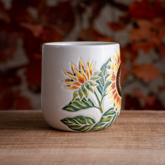 Yellow Sunflower Mug [16-17oz]