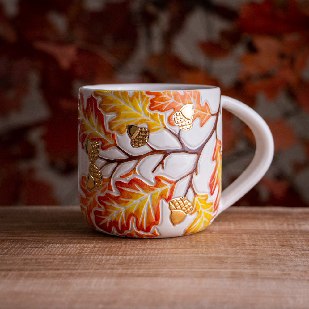 Autumn Oak Branch Mug