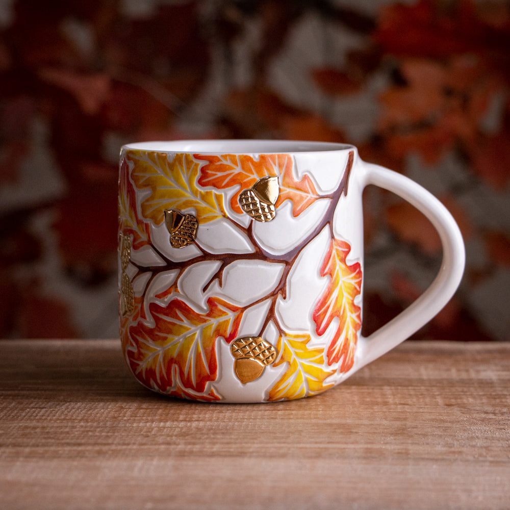 Autumn Oak Branch Mug